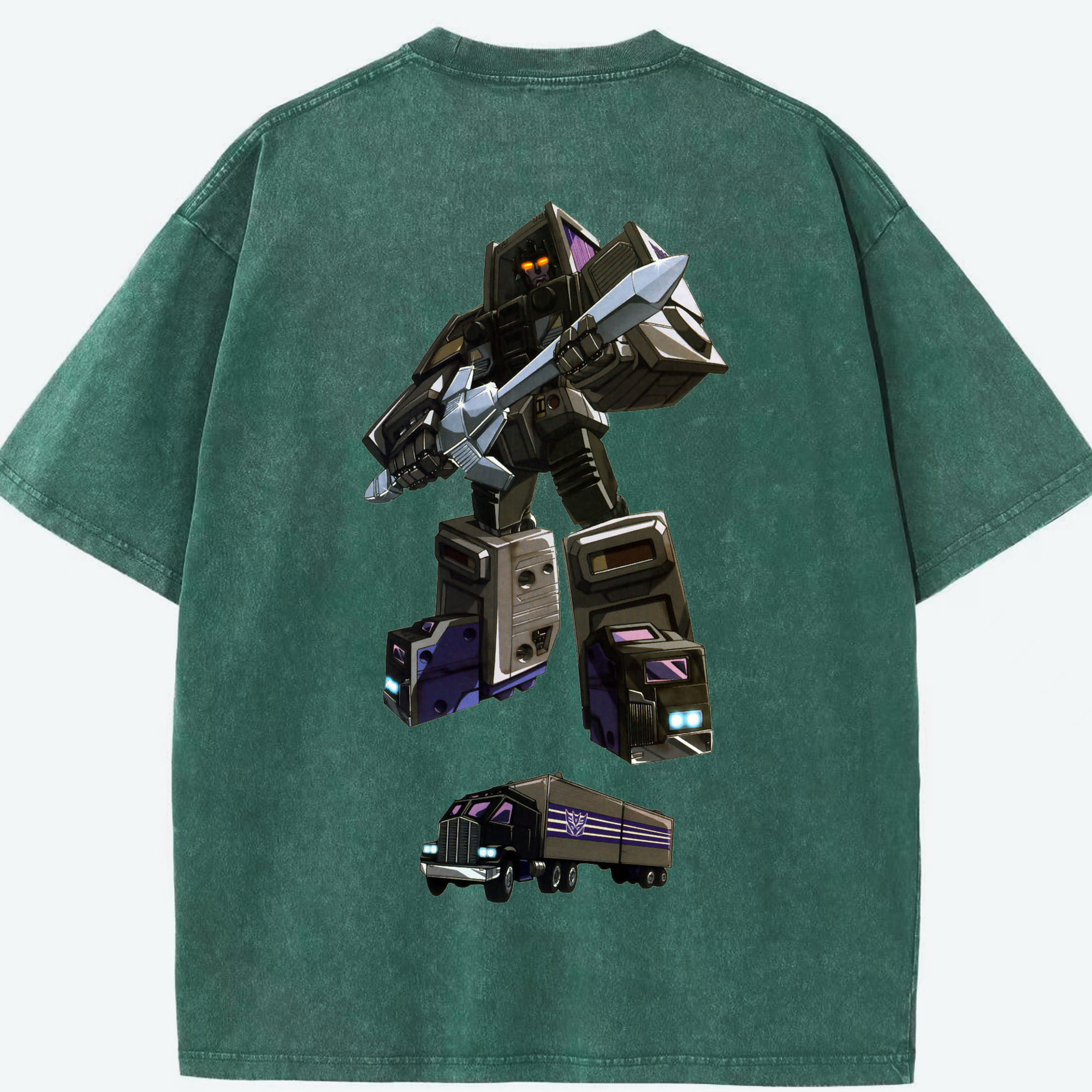 （画像用）  綿100% ヴィンテージ風 半袖Tシャツ（背面プリント）